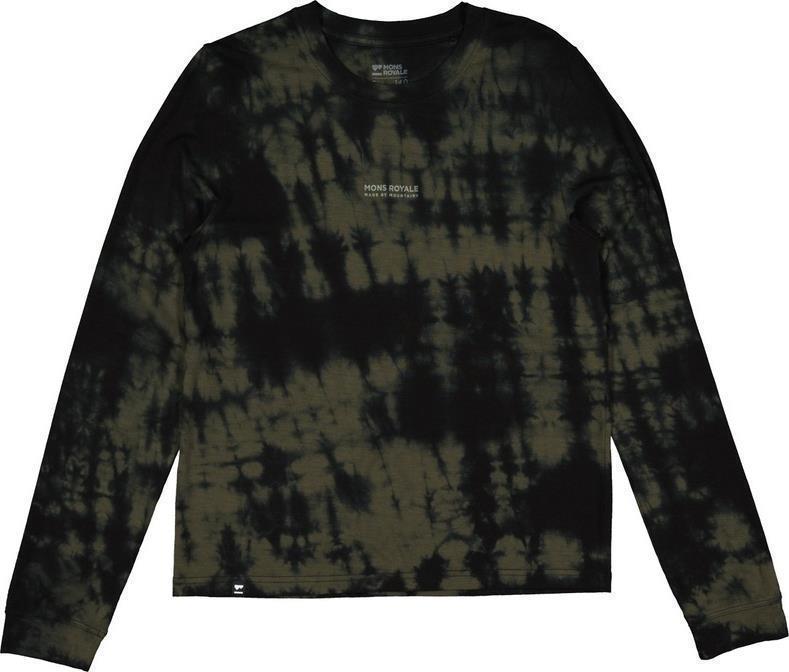Icon Relaxed LS - Dyed - Womens - Olive Tie Dye 1