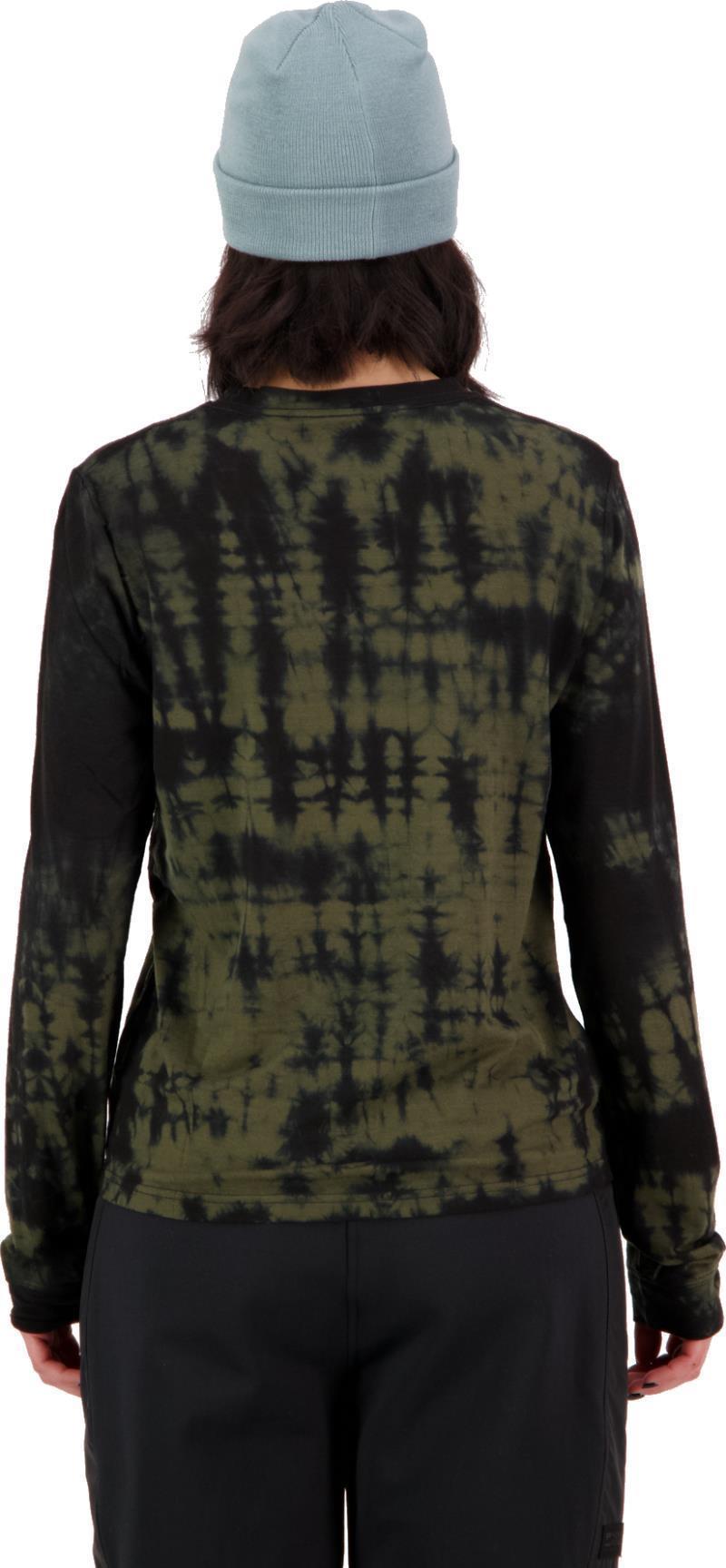 Icon Relaxed LS - Dyed - Womens - Olive Tie Dye 3