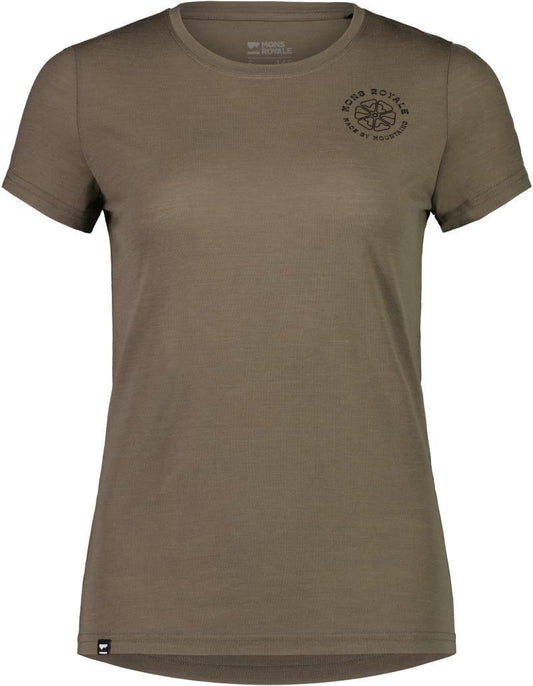 Icon Tee - Flower - Womens - Walnut 1