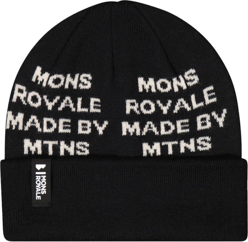 McCloud Graphic Merino Beanie - Black 1