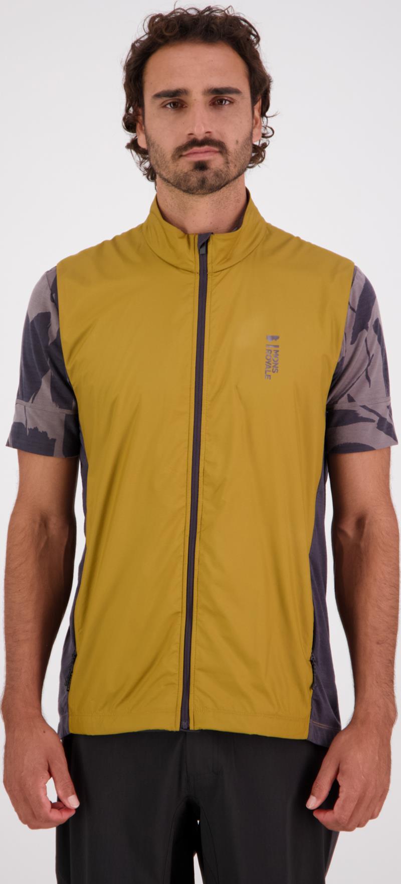 Redwood Merino Air-Con Wind Vest - Mens - shale / cumin 1