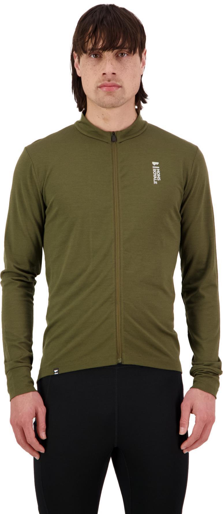 Roam Cargo Merino Shift Full Zip LS - Mens - Dark Olive 2