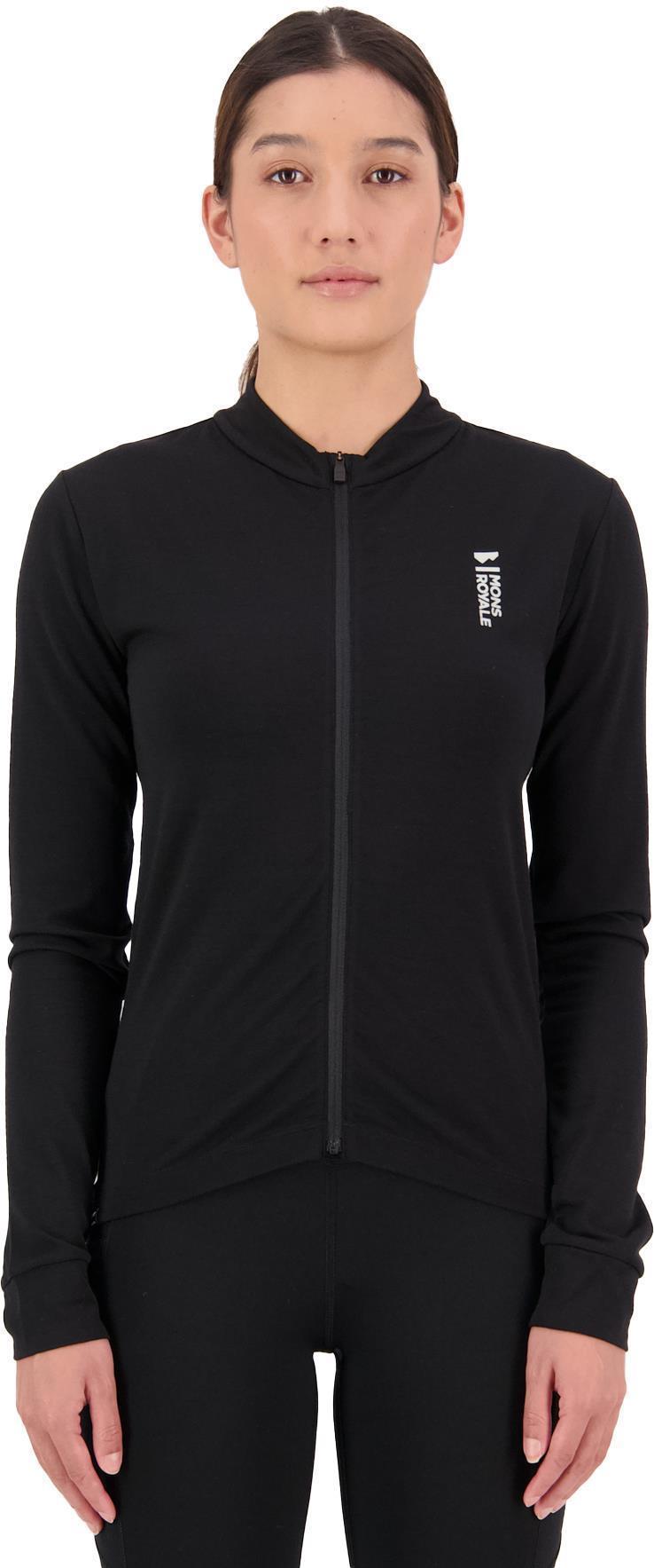 Roam Cargo Merino Shift Full Zip LS - Womens - Black 2