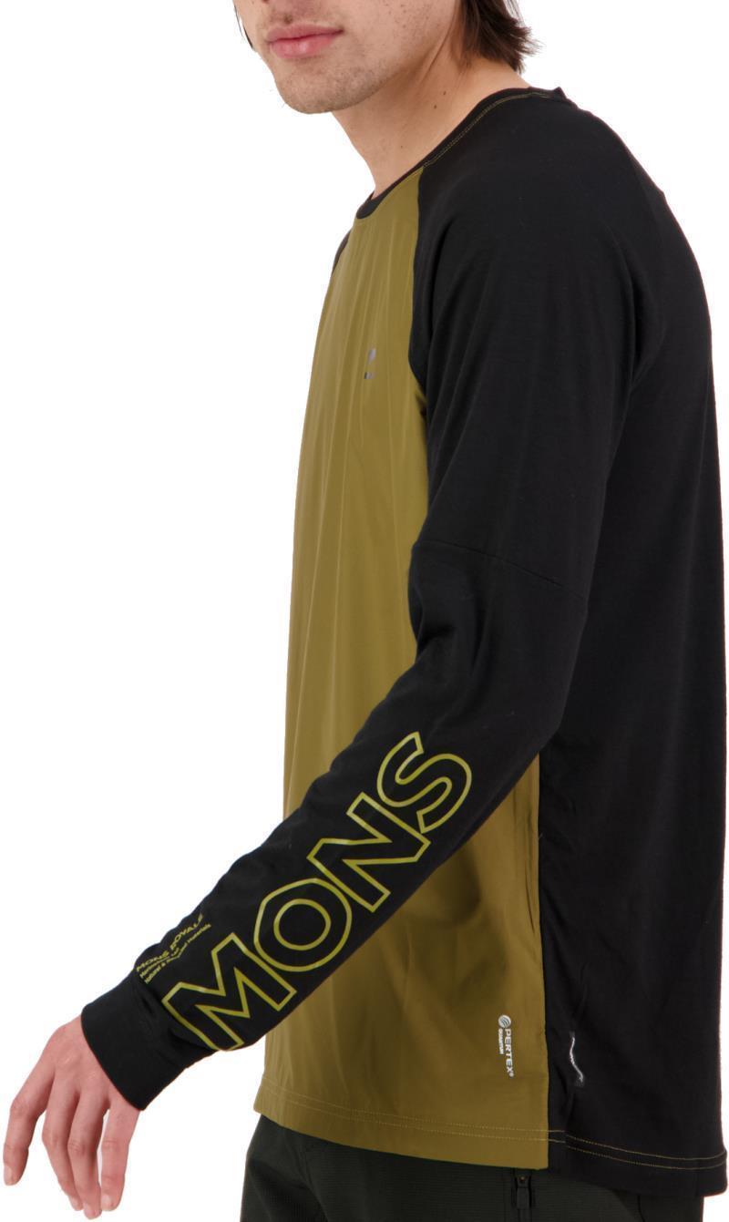 Tarn Merino Shift Wind Jersey - Mens - Lichen / Black 2