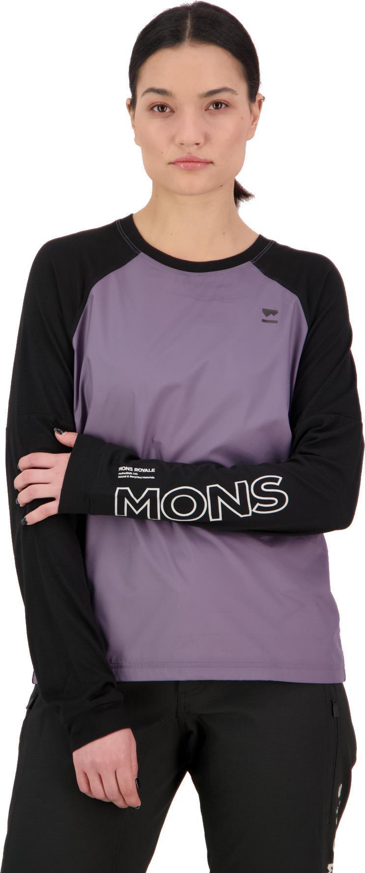 Tarn Merino Shift Wind Jersey - Womens - Shark / Black 2