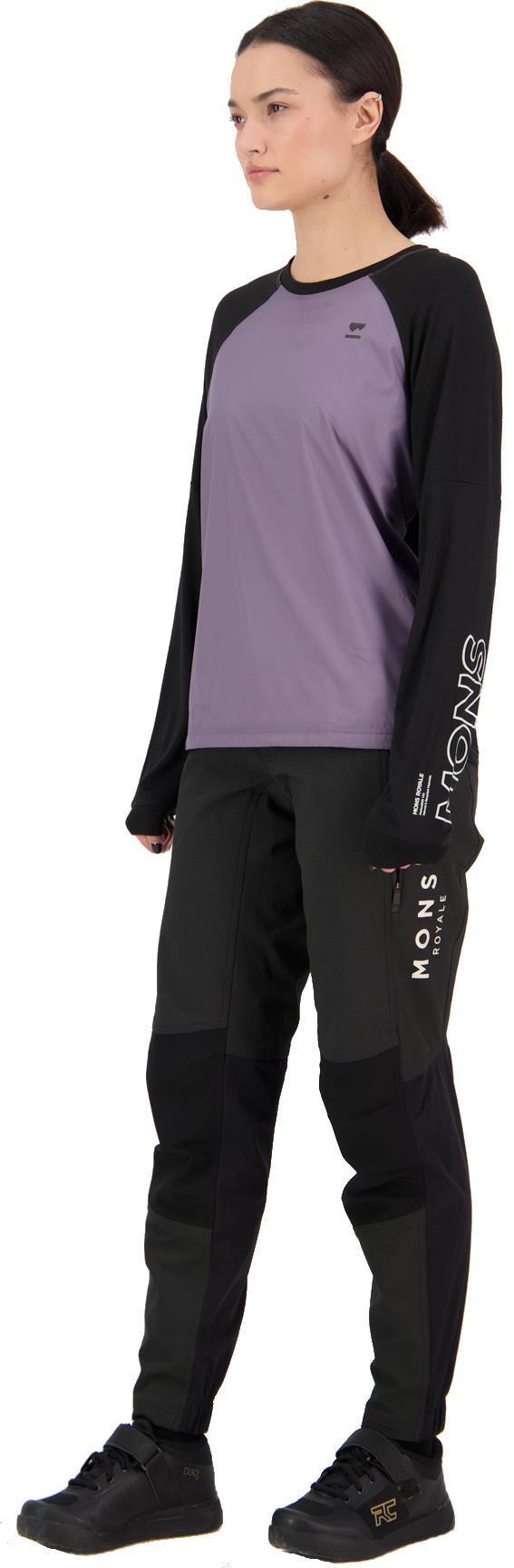 Tarn Merino Shift Wind Jersey - Womens - Shark / Black 3