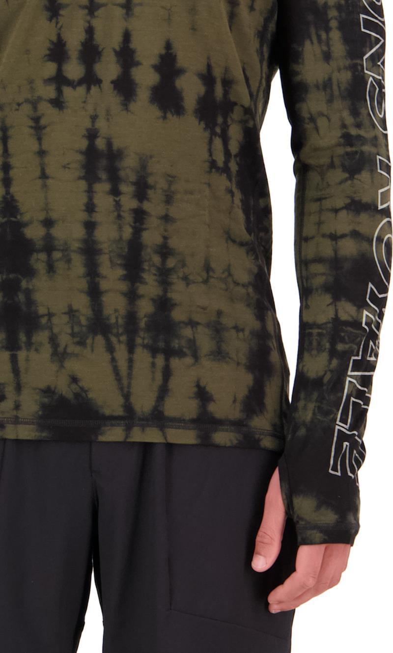 Temple LS Garment Dyed - Mens - Olive Tie Dye 5