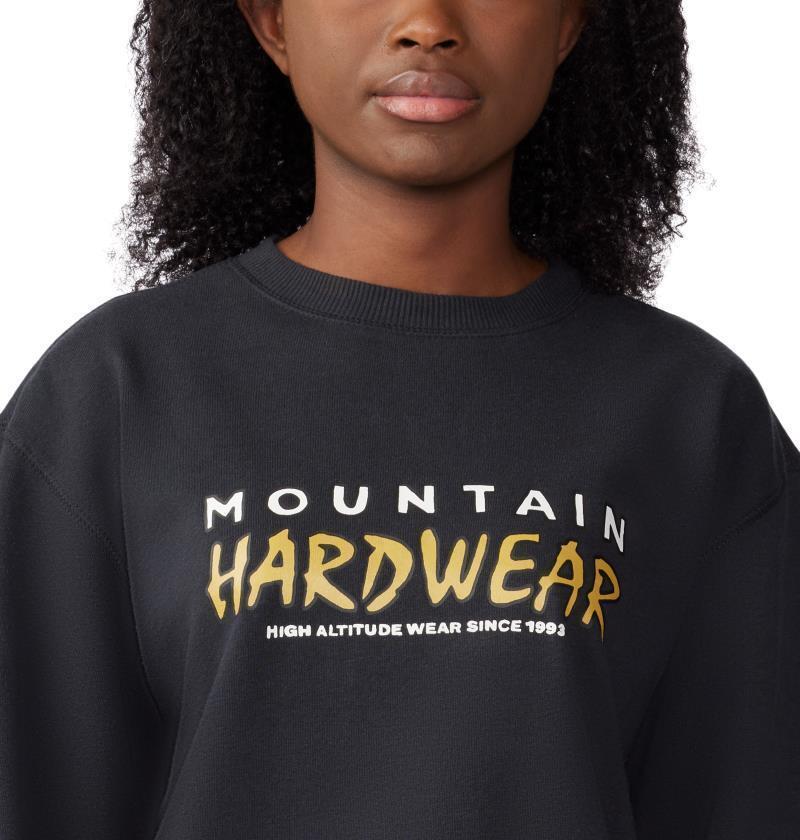 90s MHW Logo Pullover Crew - Womens - Black 5
