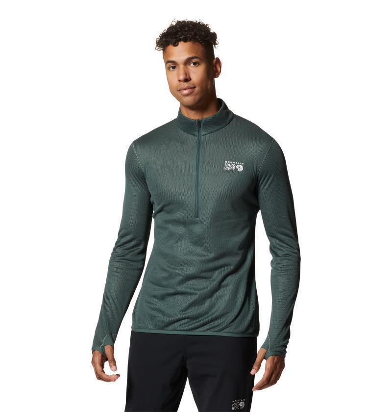 AirMesh Half Zip - Mens - Black Spruce 1