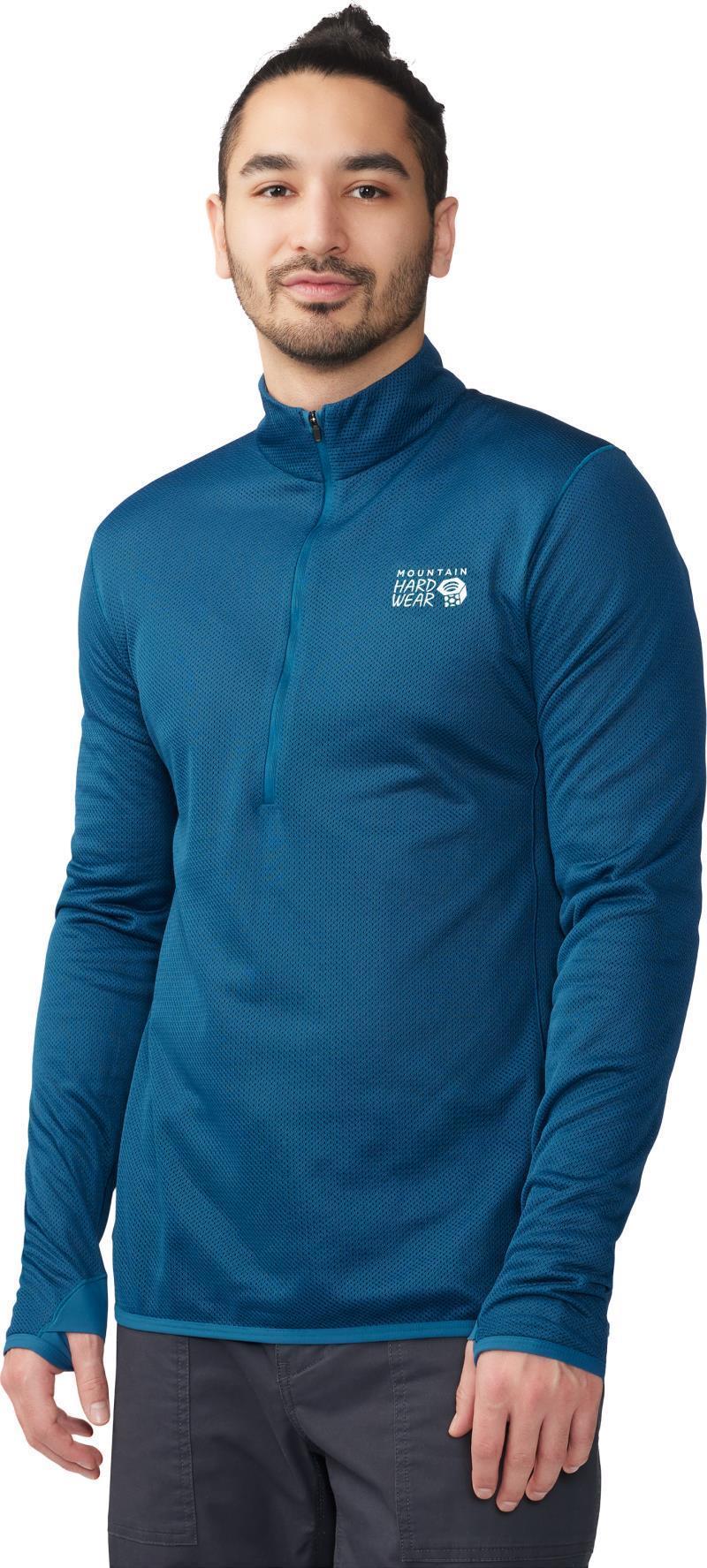 AirMesh Half Zip - Mens - Dark Caspian 1