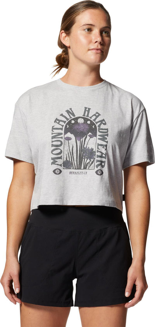 Alpine Flowers SS Tee - Womens - Hardwear Grey Heather 1