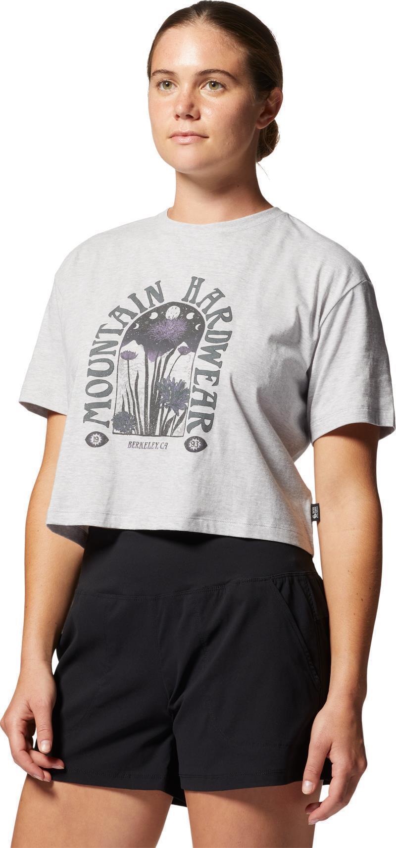 Alpine Flowers SS Tee - Womens - Hardwear Grey Heather 3
