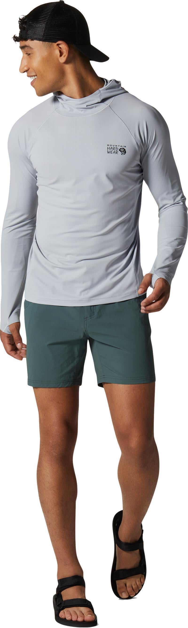 Basin Trek Shorts, Long - Mens - Black Spruce 4