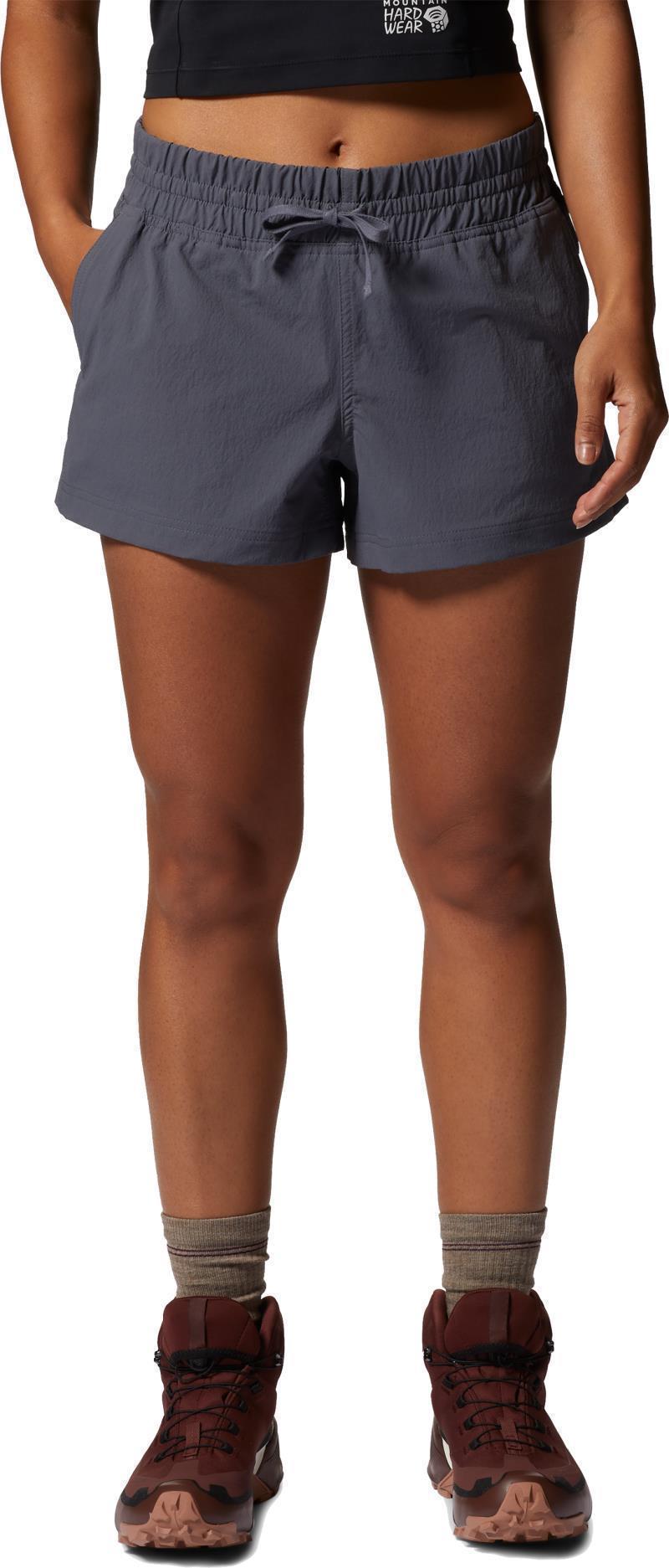 Basswood Pull-On Shorts - Womens - Iron Grey 2