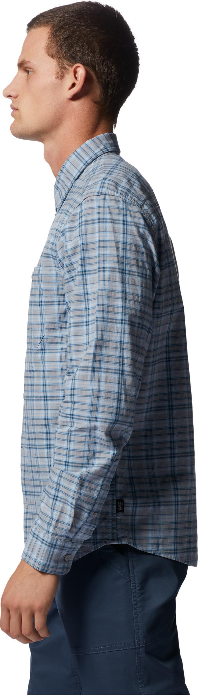 Big Cottonwood LS Shirt - Mens - Blue Chambray Canopy Plaid 3