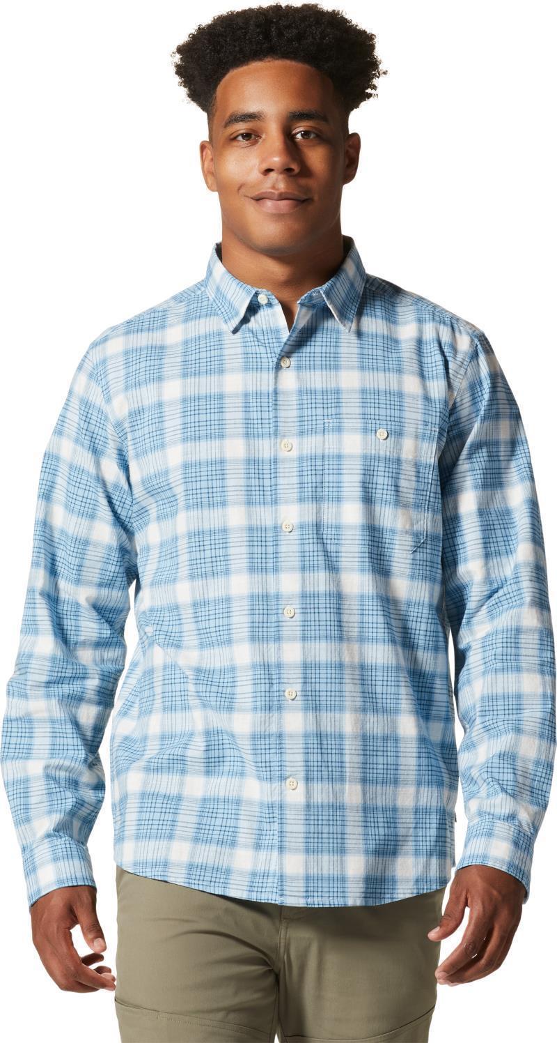 Big Cottonwood LS Shirt - Mens - Blue Chambray Moon Roof Plaid 1