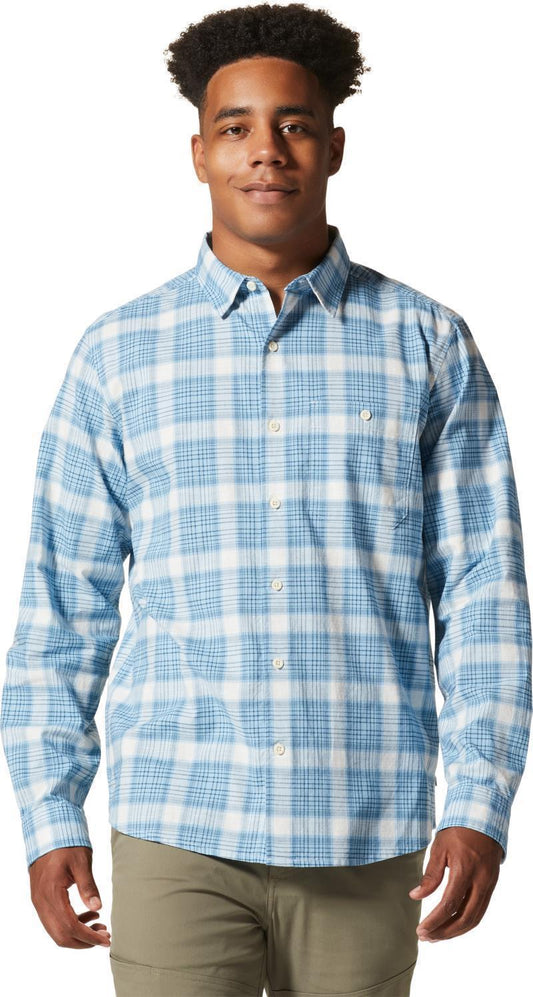 Big Cottonwood LS Shirt - Mens - Blue Chambray Moon Roof Plaid 1