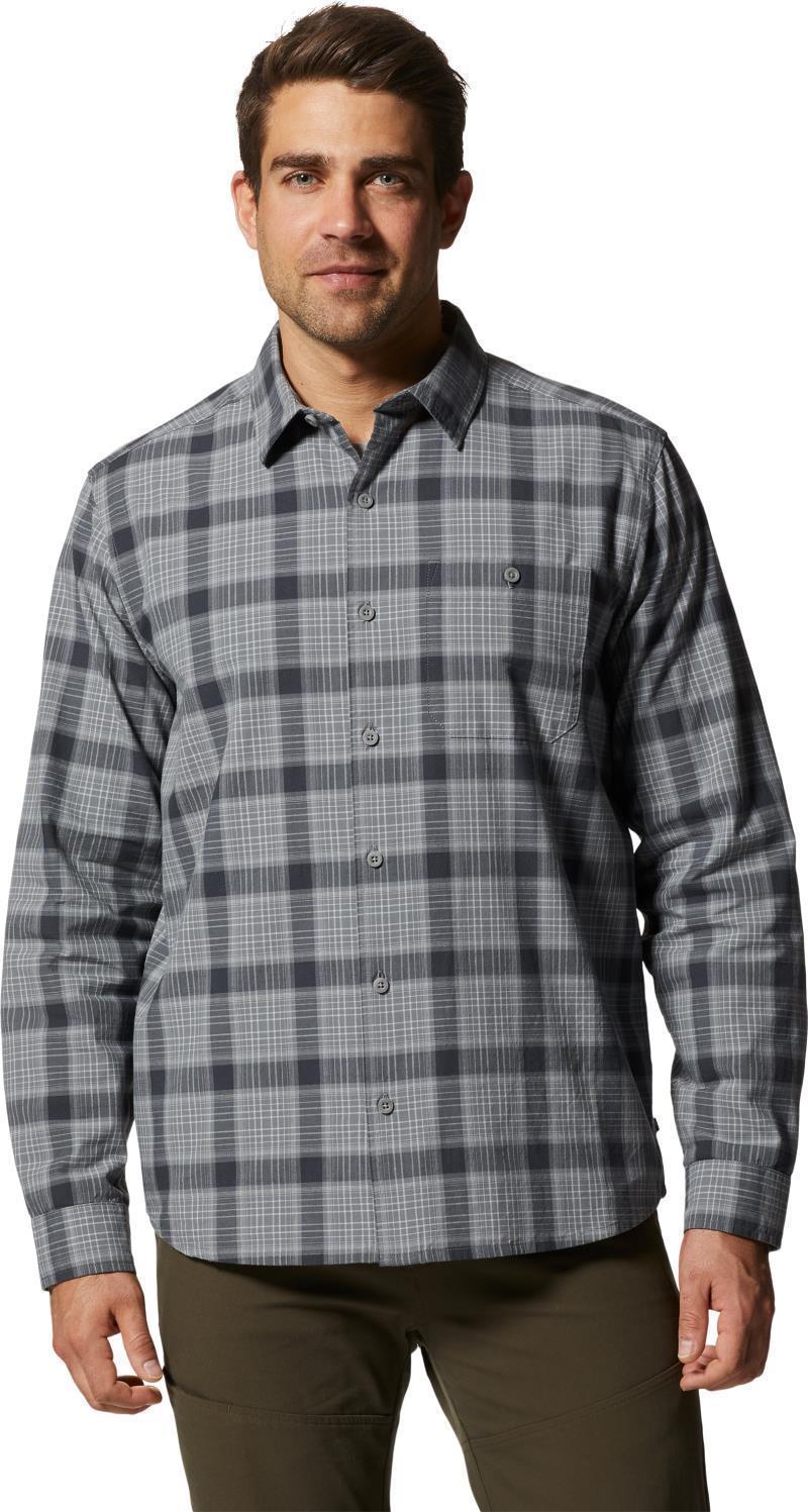 Big Cottonwood LS Shirt - Mens - Foil Grey Moon Roof Plaid 1