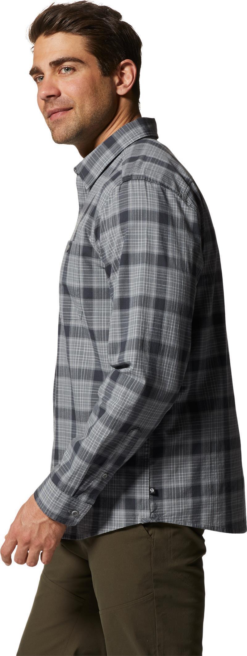 Big Cottonwood LS Shirt - Mens - Foil Grey Moon Roof Plaid 2