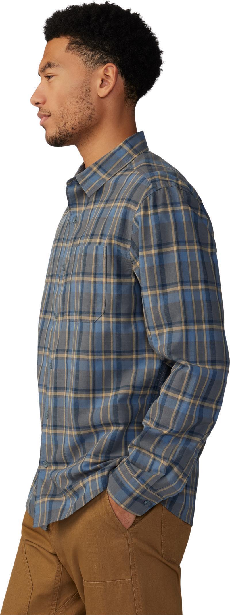 Big Cottonwood LS Shirt - Mens - Graphite Trailhead Plaid 3