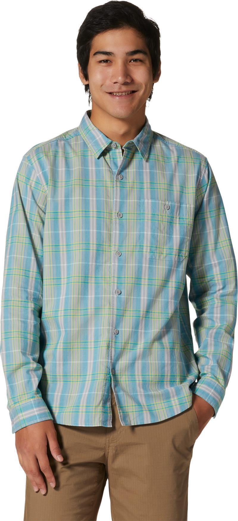Big Cottonwood LS Shirt - Mens - Teton Blue Vertical Plaid 2