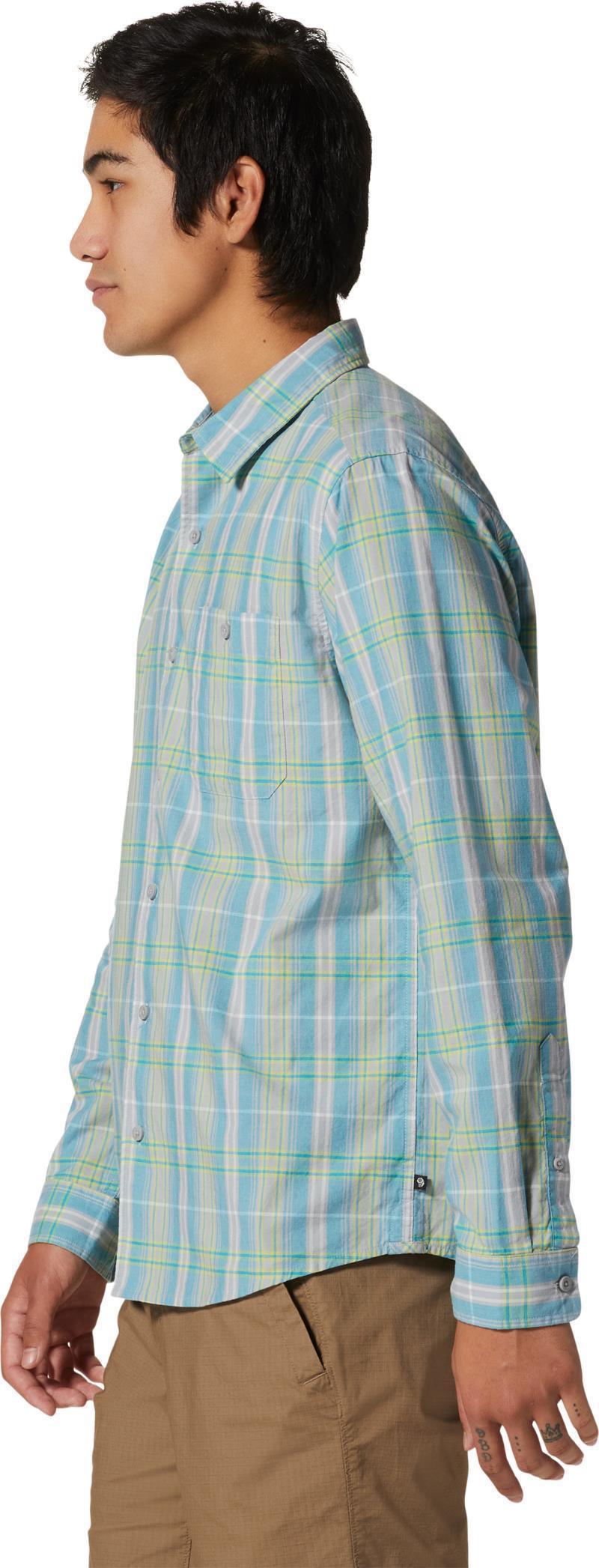 Big Cottonwood LS Shirt - Mens - Teton Blue Vertical Plaid 3