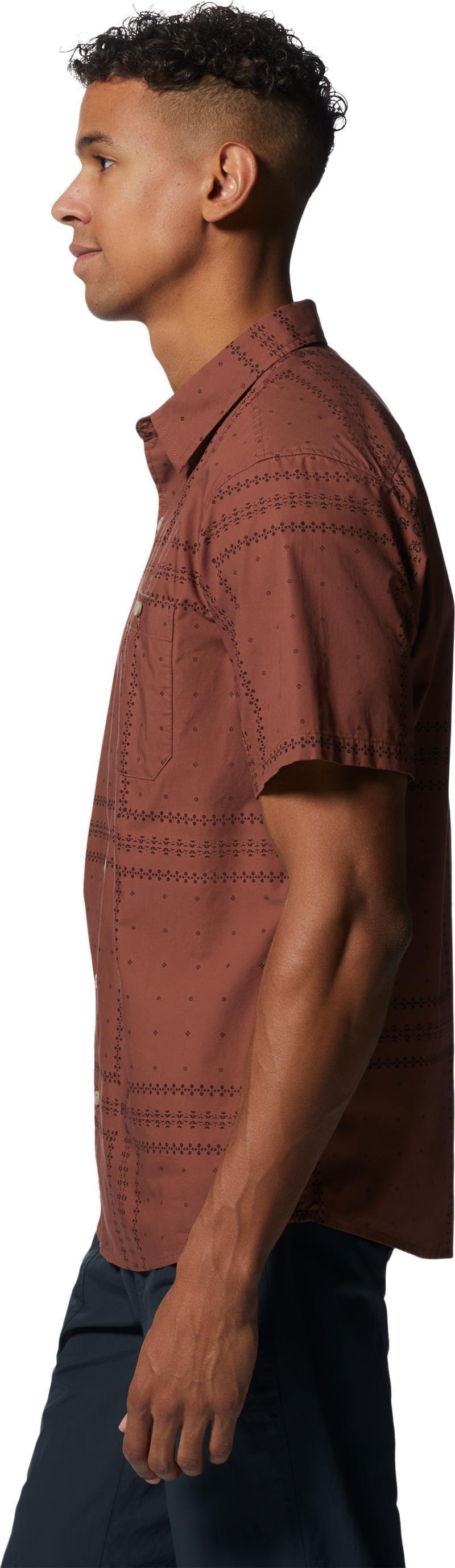 Big Cottonwood SS Shirt - Mens - Clay Earth Bandana Grid 2
