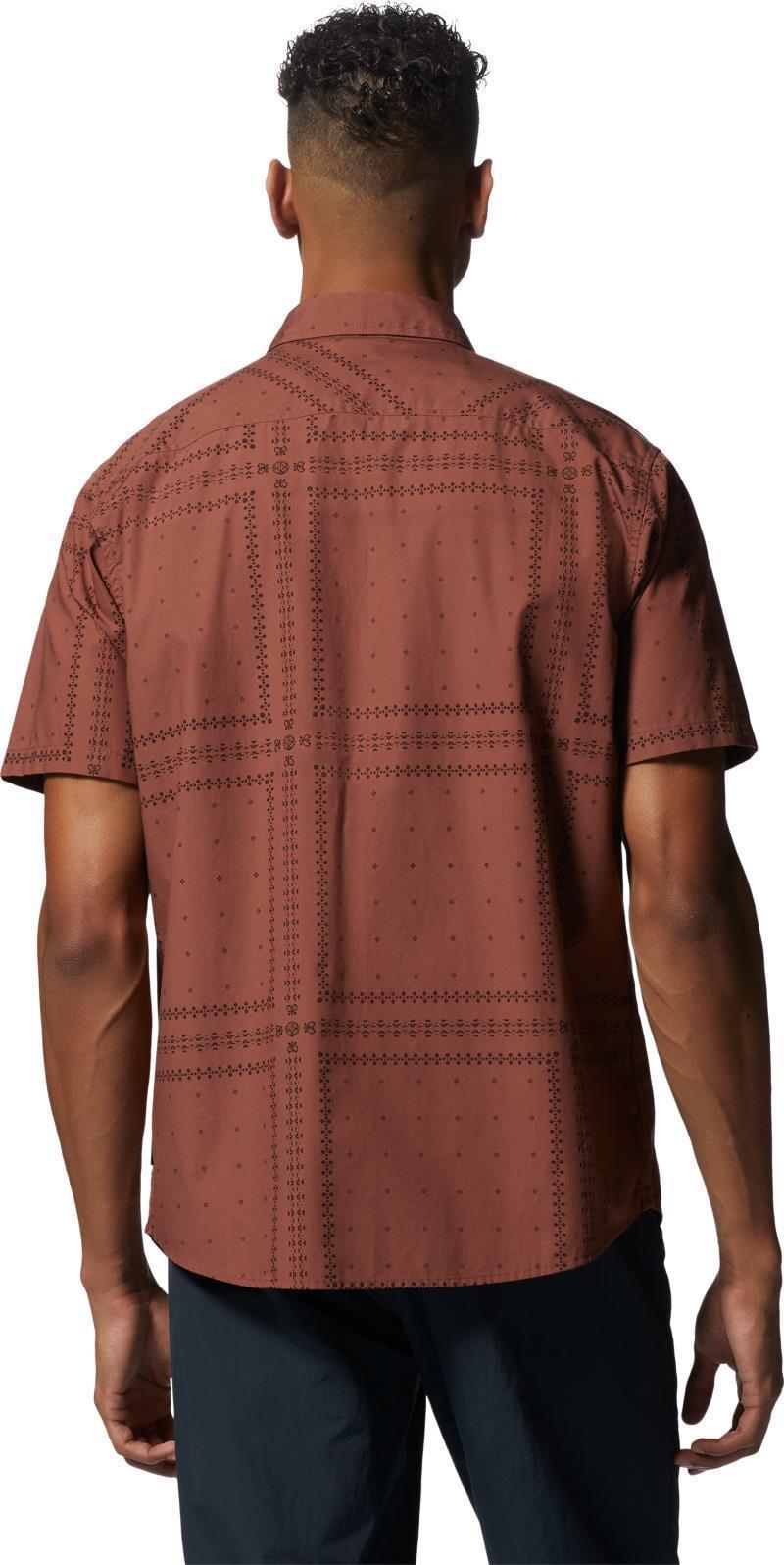 Big Cottonwood SS Shirt - Mens - Clay Earth Bandana Grid 3