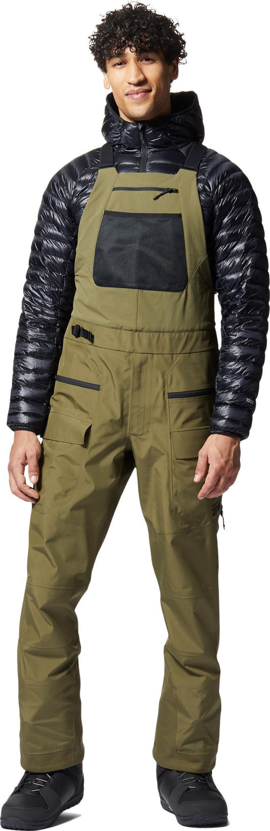 Boundary Ridge GTX Bib, Reg - Mens - Combat Green 1