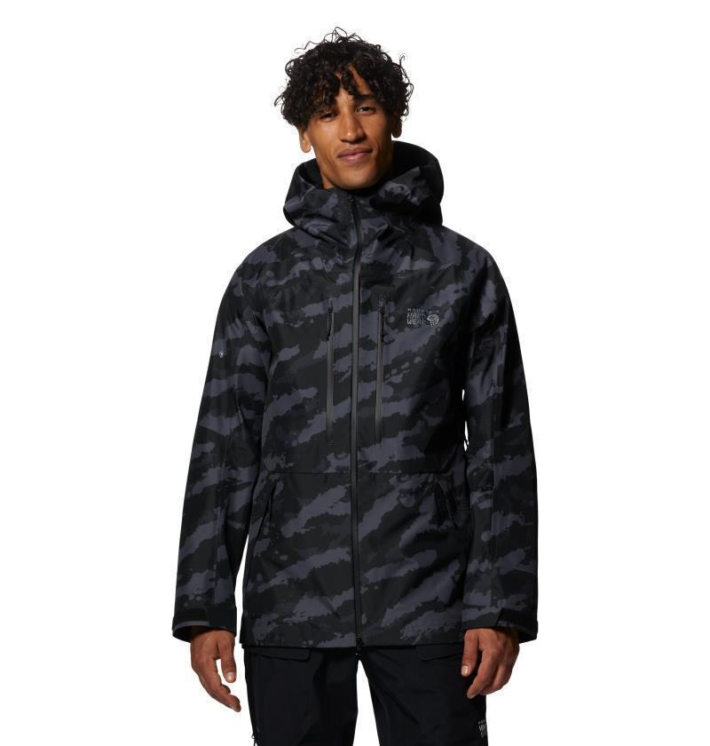 Boundary Ridge GTX Jacket - Mens - Black Brushstrokes Print 1