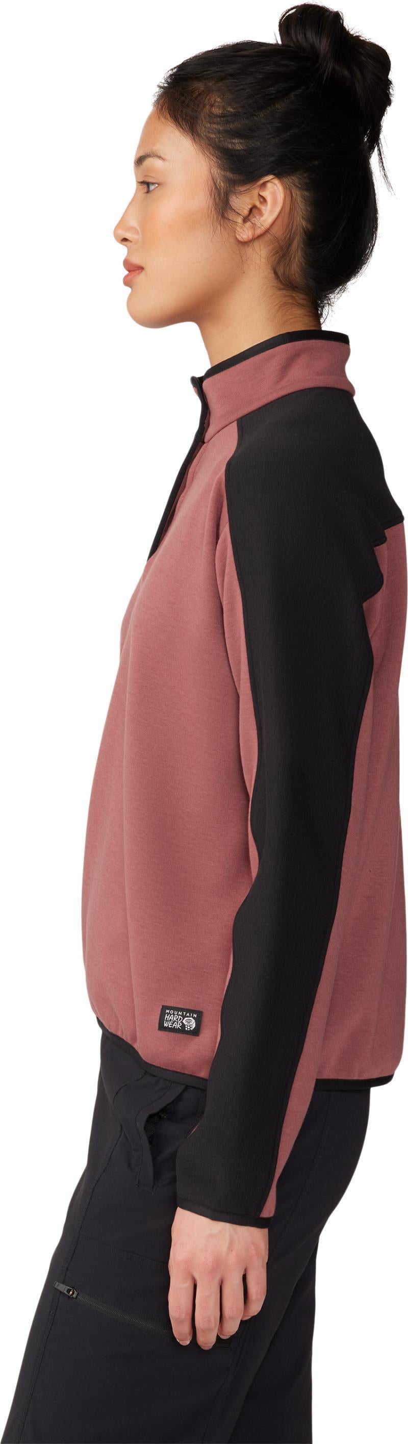 Camplife Snap Neck Pullover - Womens - Clay Earth 3