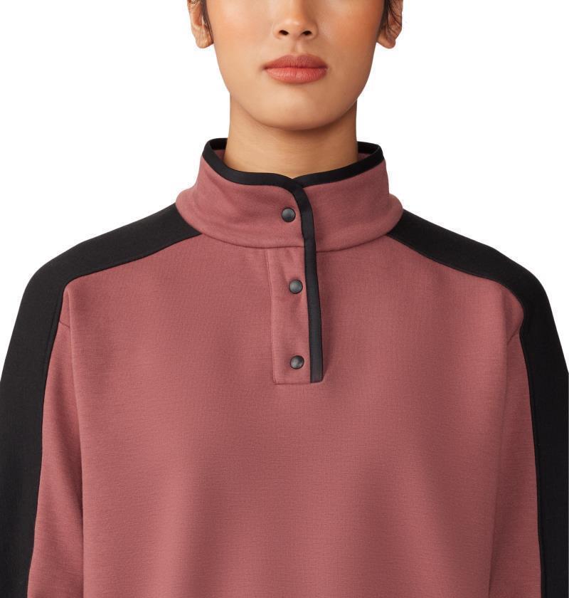 Camplife Snap Neck Pullover - Womens - Clay Earth 5