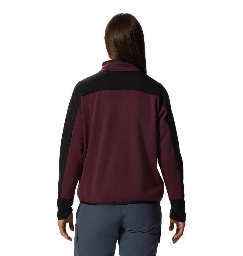 Camplife Snap Neck Pullover - Womens - Cocoa Red 2