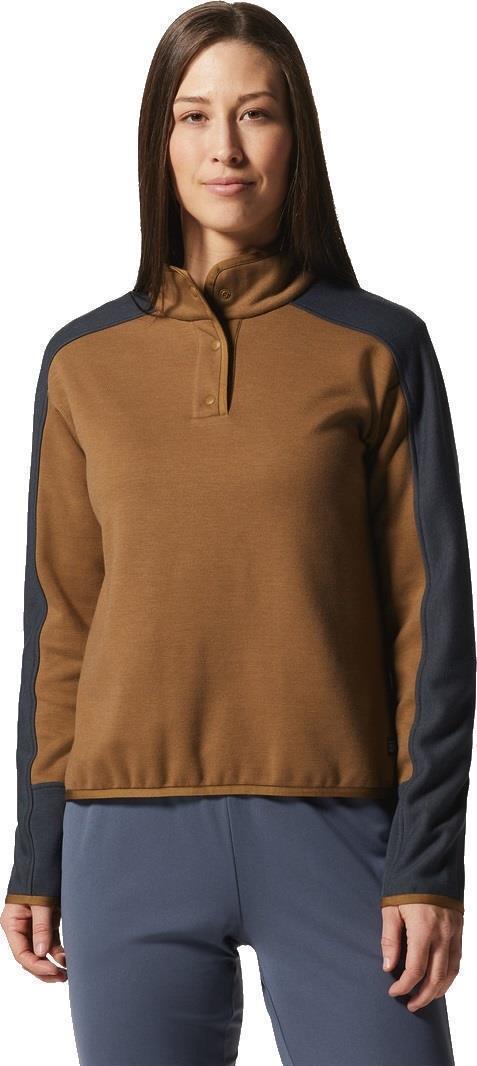 Camplife Snap Neck Pullover - Womens - Corozo Nut 1