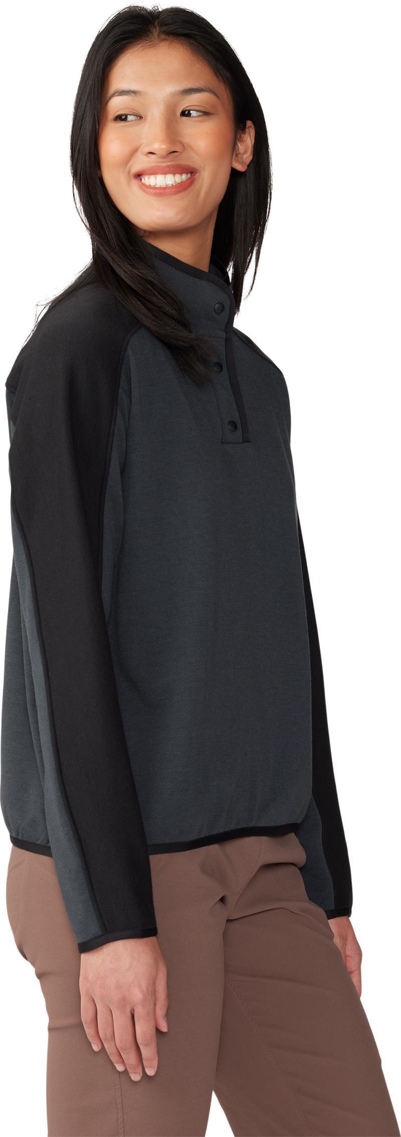Camplife Snap Neck Pullover - Womens - Dark Storm 2