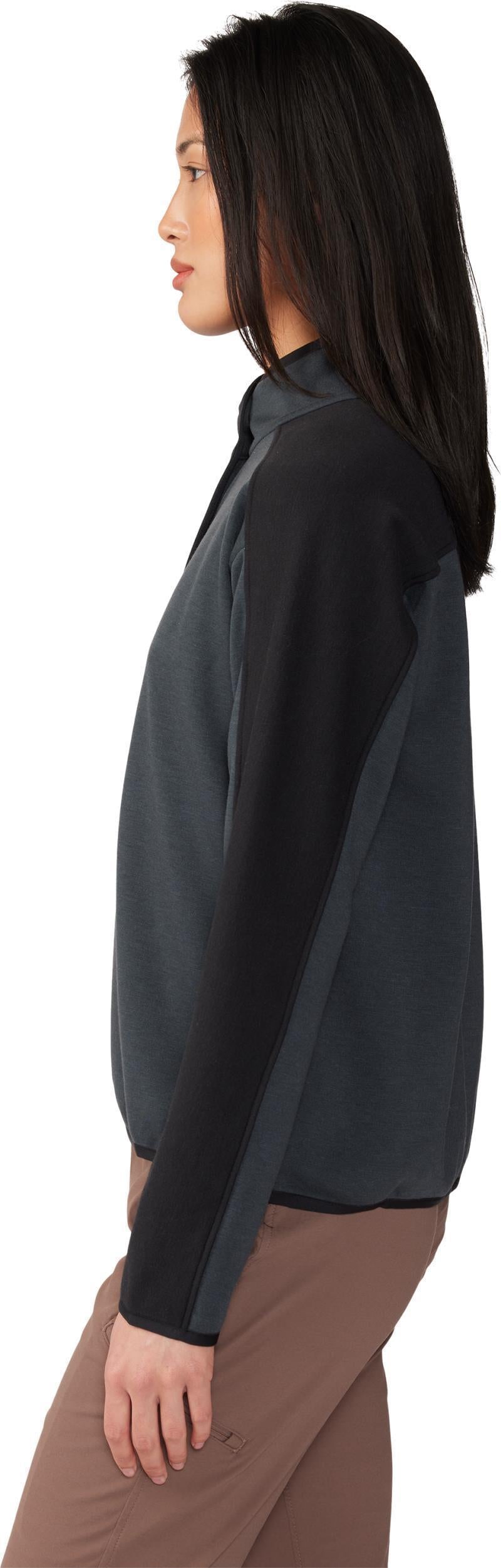 Camplife Snap Neck Pullover - Womens - Dark Storm 3