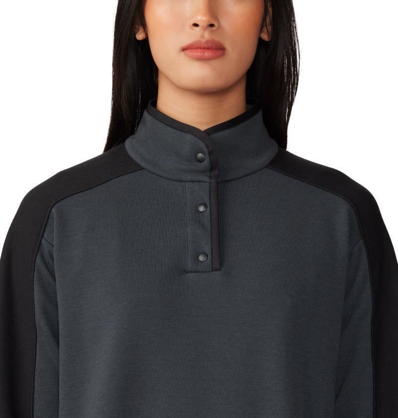 Camplife Snap Neck Pullover - Womens - Dark Storm 5