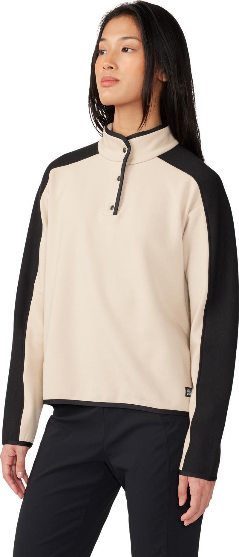 Camplife Snap Neck Pullover - Womens - Wild Oyster 2