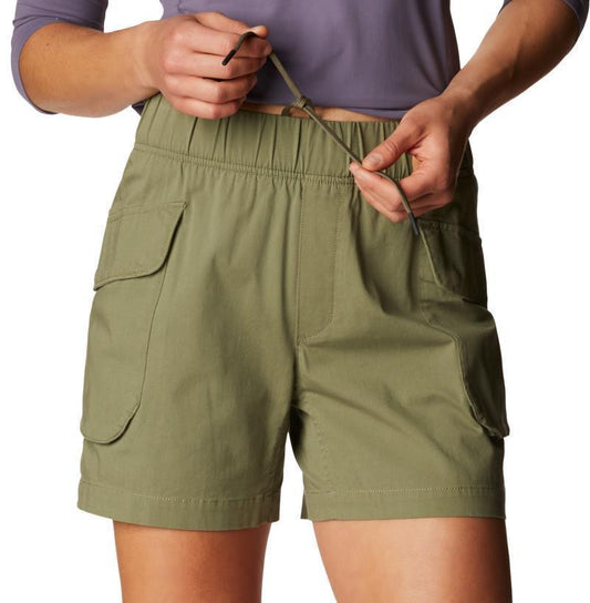 Cascade Pass Cargo Shorts, 5" Inseam - Womens - Light Army 1