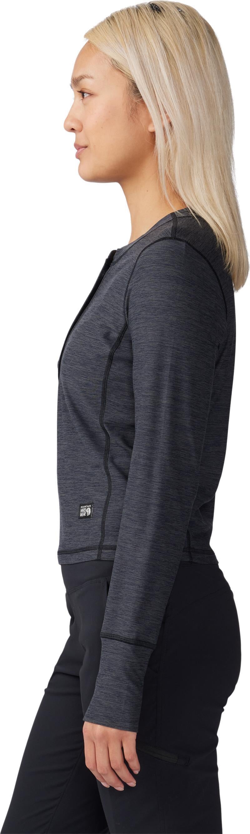 Chillaction LS Crew - Womens - Black Heather 3