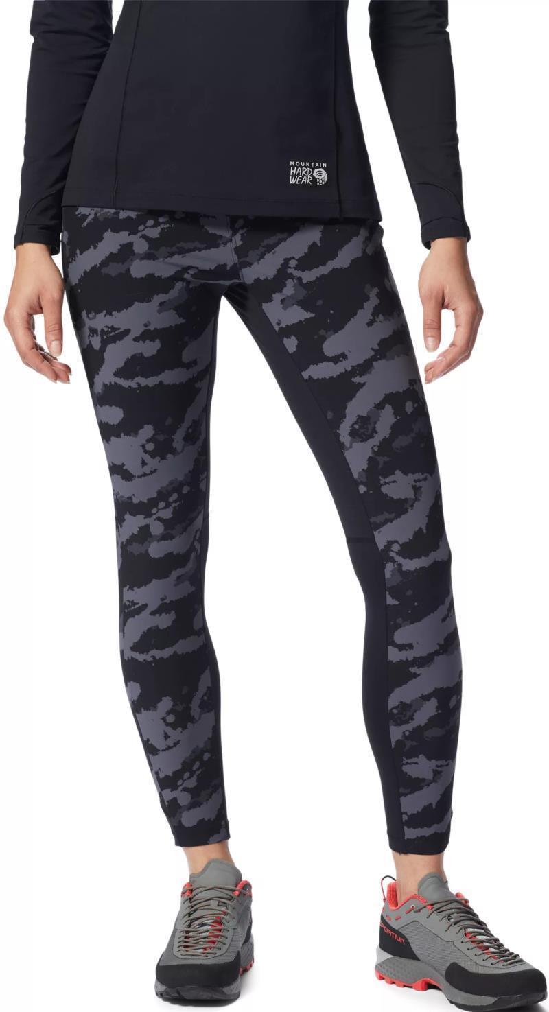 Chockstone Tights - Womens - Black Paintstrokes Print 1