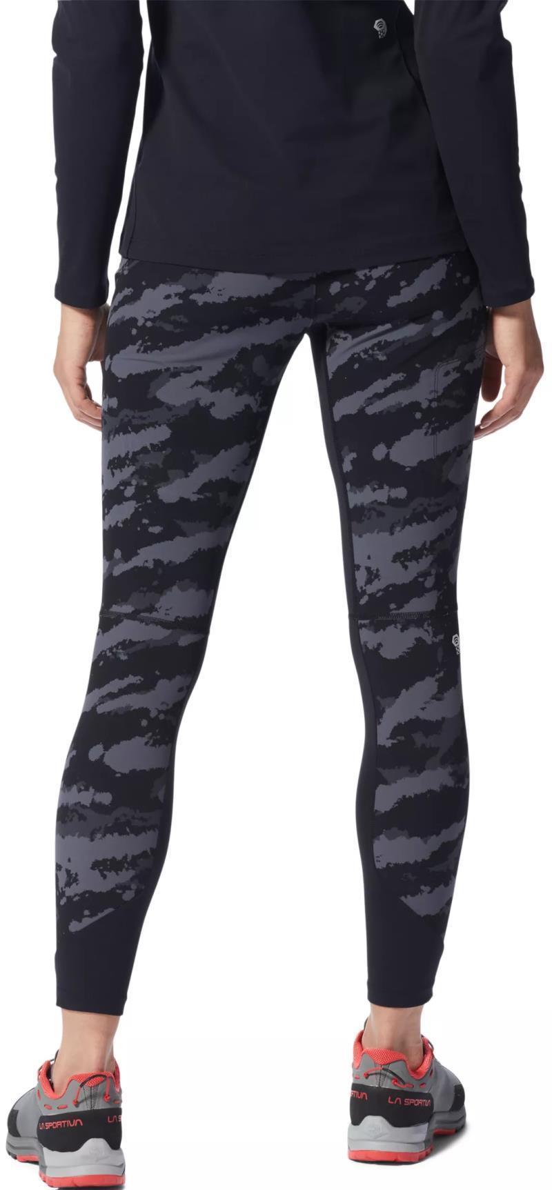 Chockstone Tights - Womens - Black Paintstrokes Print 2