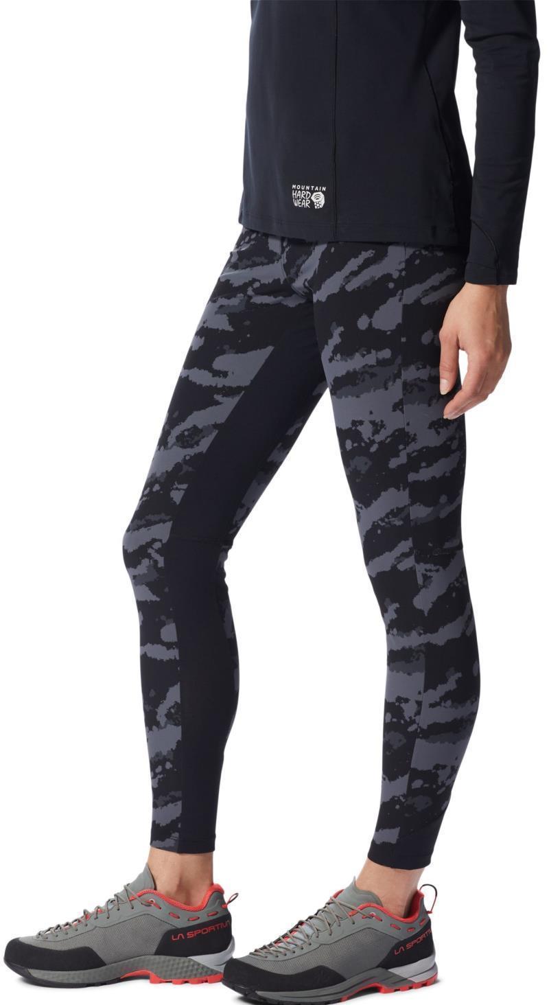 Chockstone Tights - Womens - Black Paintstrokes Print 3