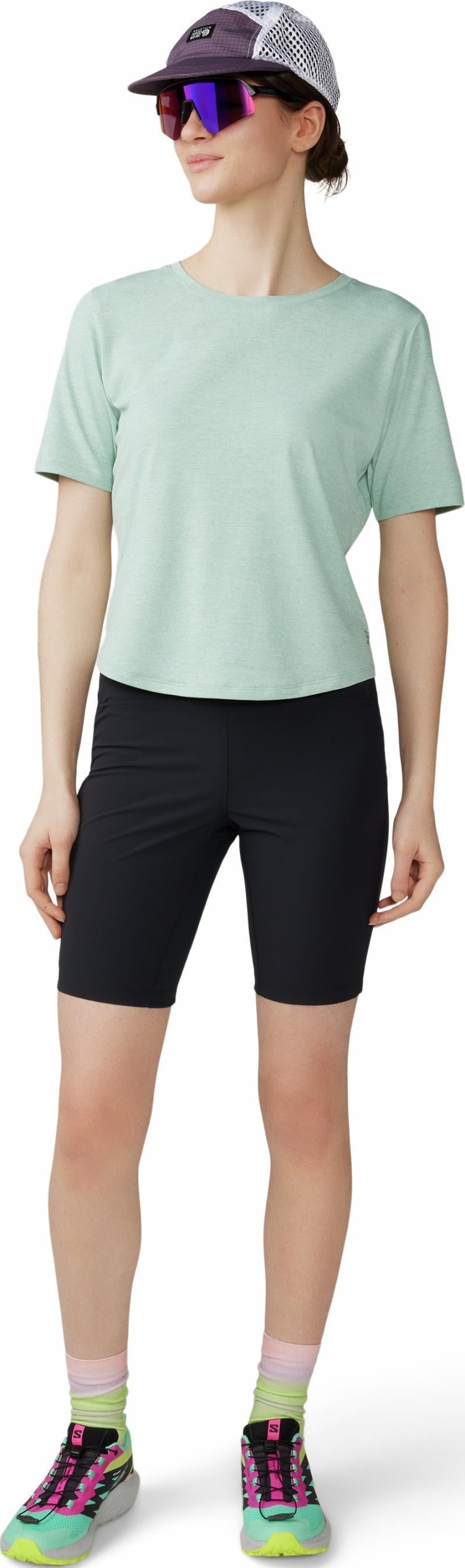 Chockstone Trail Short Tights, 9" Inseam - Womens - Black 5