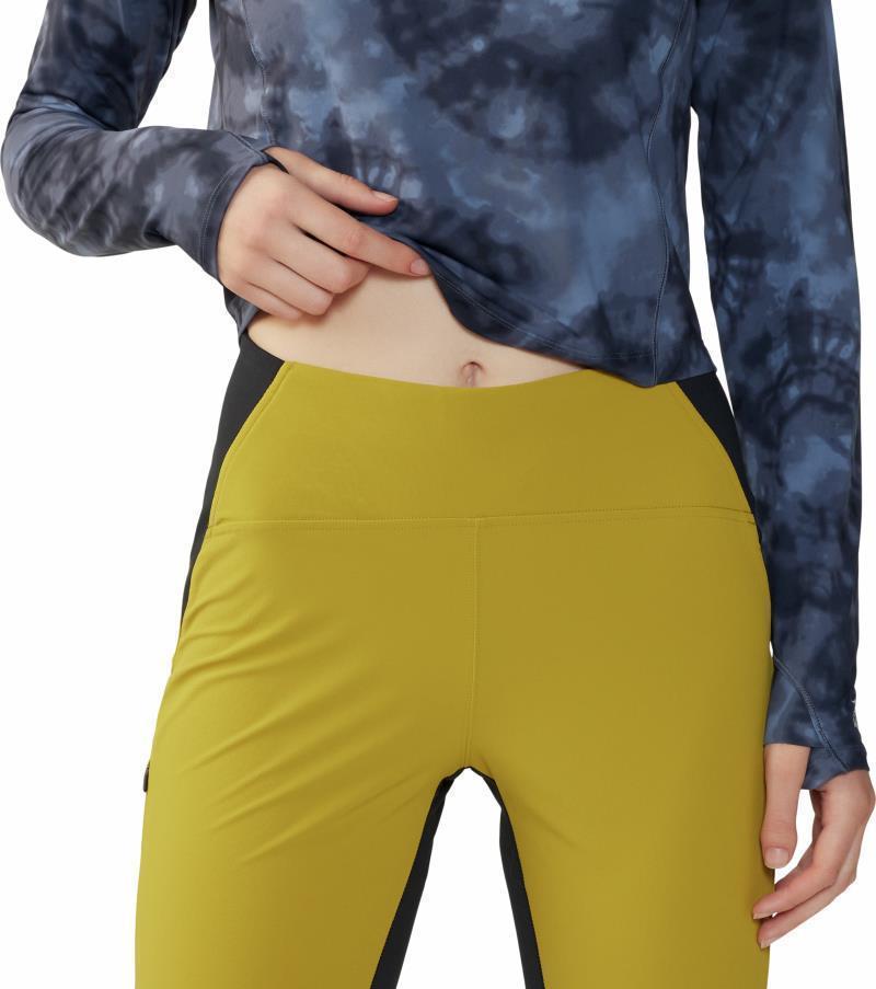 Chockstone Trail Short Tights, 9" Inseam - Womens - Dark Citron 9