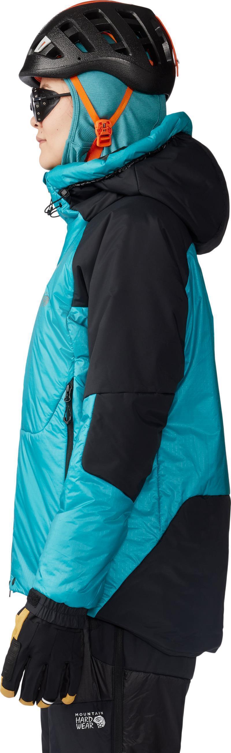 Compressor Alpine Hooded Jacket - Womens - Synth Green / Black 3