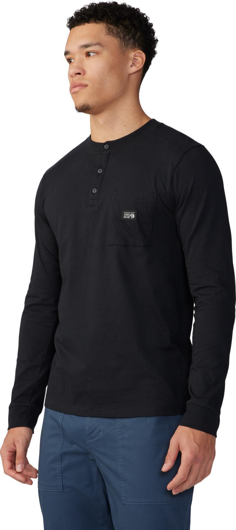 Cotton Ridge LS Henley - Mens - Black 2