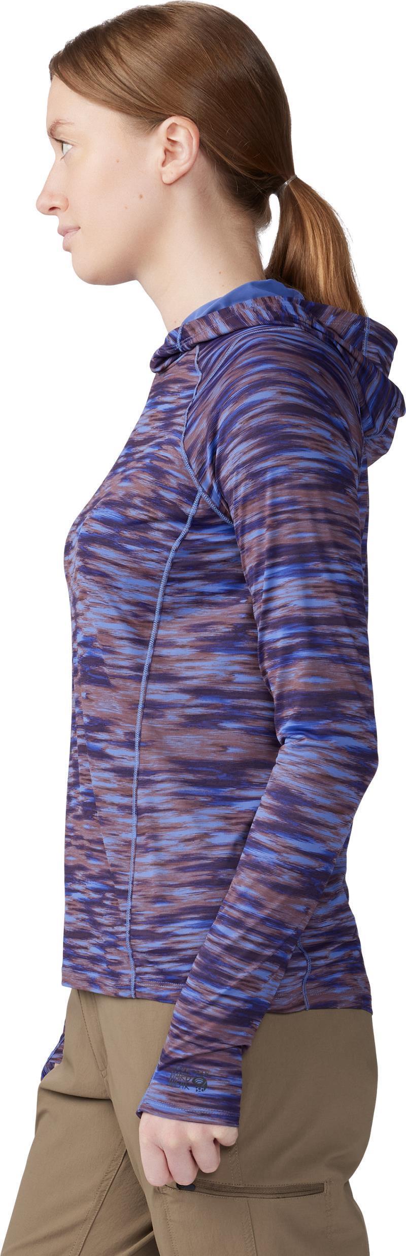 Crater Lake Active Hoody - Womens - Berry Vivid Frequency Print 3