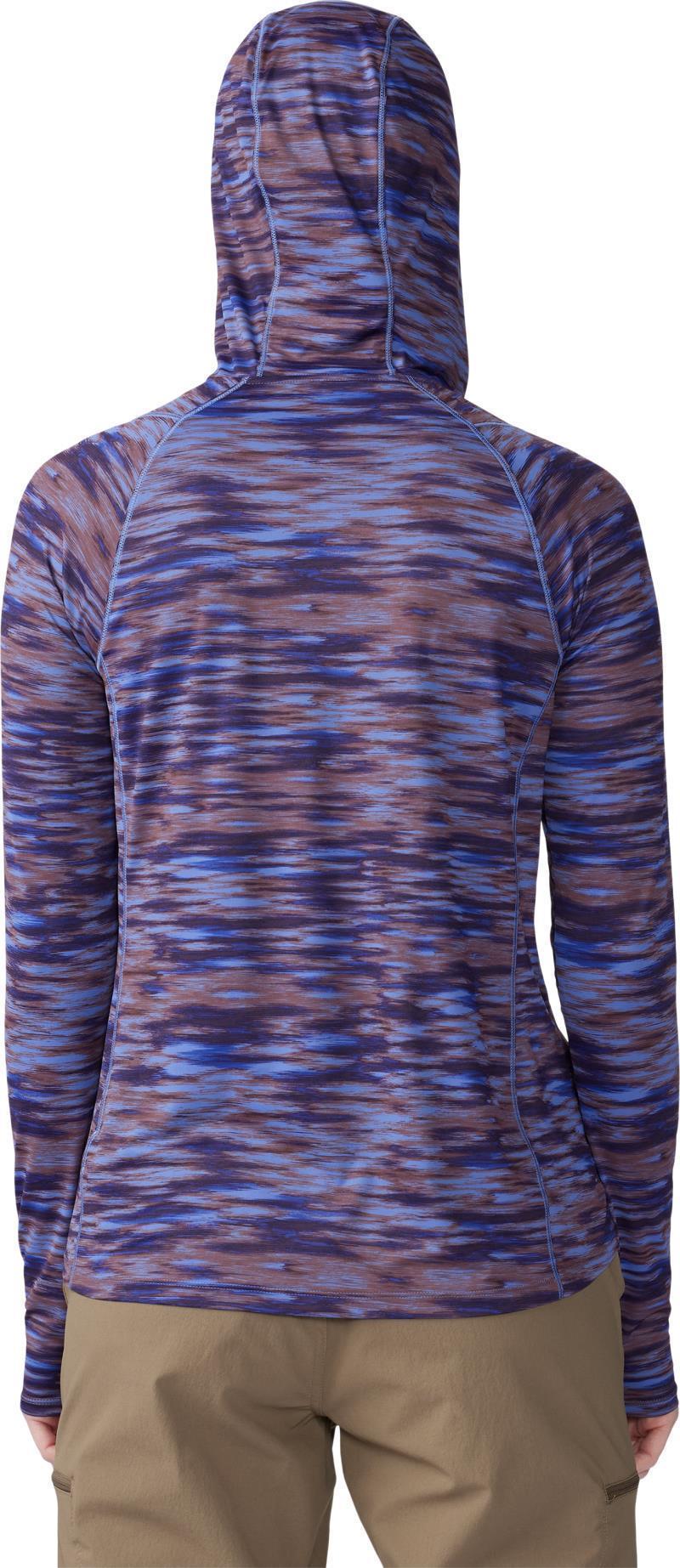 Crater Lake Active Hoody - Womens - Berry Vivid Frequency Print 4