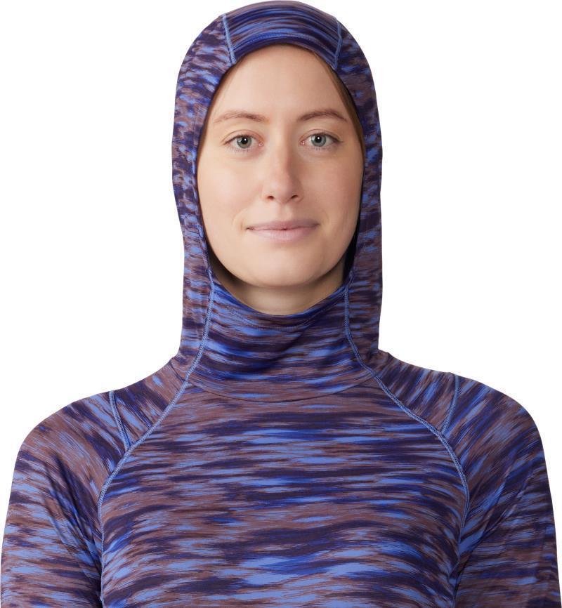 Crater Lake Active Hoody - Womens - Berry Vivid Frequency Print 5